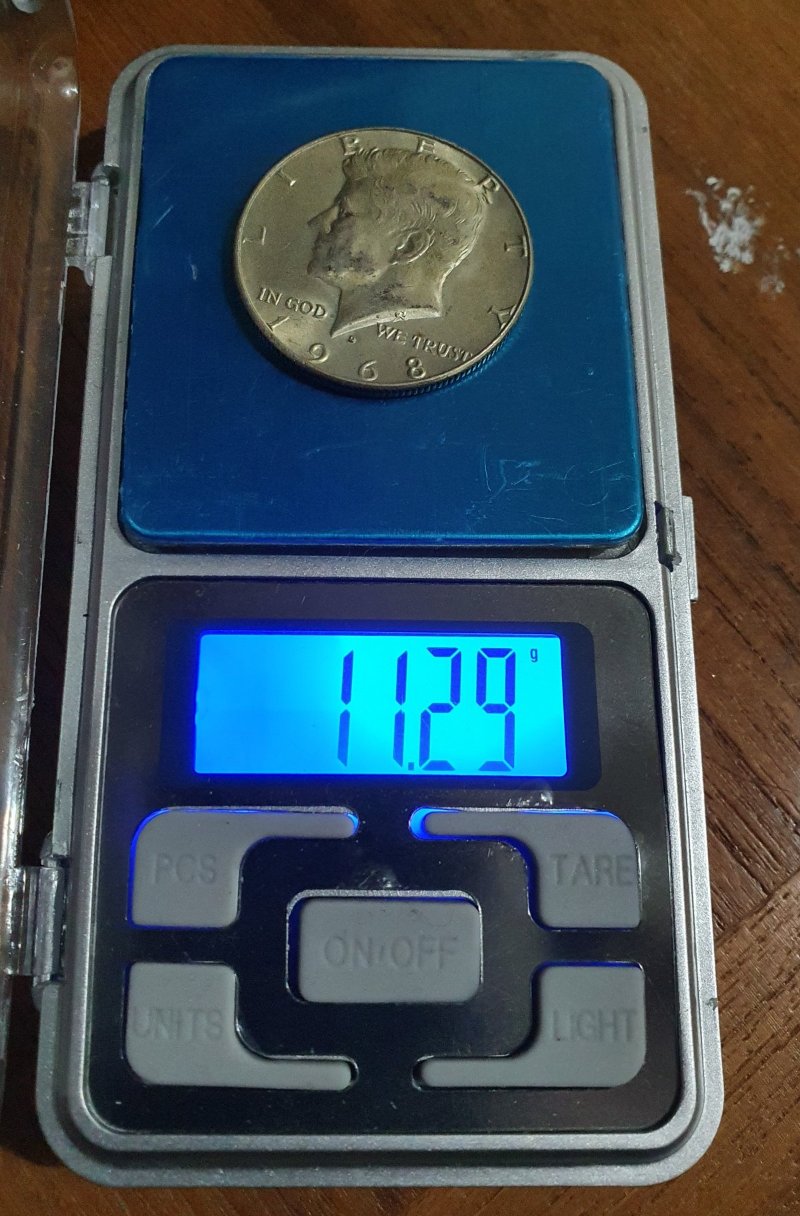 1968-D-US-Kennedy-Half-Dollar-Error-Planchet!